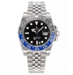 Swiss Grade JVS Factory Rolex GMT-Master II Watch Rolex Batgirl Cal.3186 Jubilee Band 