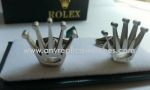 Rolex Crown Silver Cufflinks / 316L Stainless Steel / AAA Grade